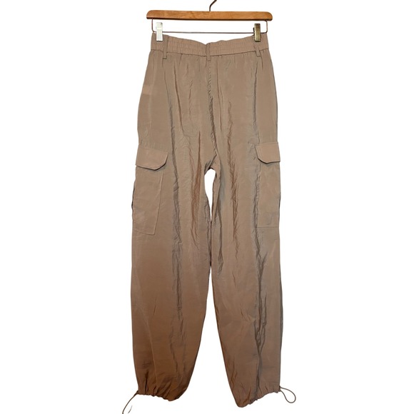Joie Tan Lightweight Parachute Cargo Pants Womens XS Relaxed Utility Trousers - Picture 3 of 10